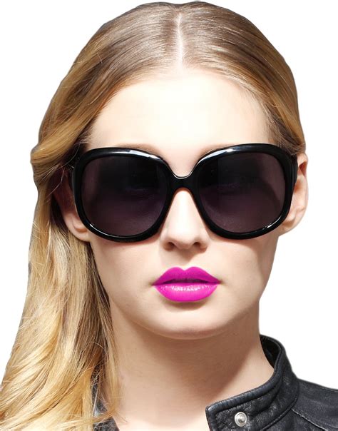 oversized women's polarized sunglasses uv400